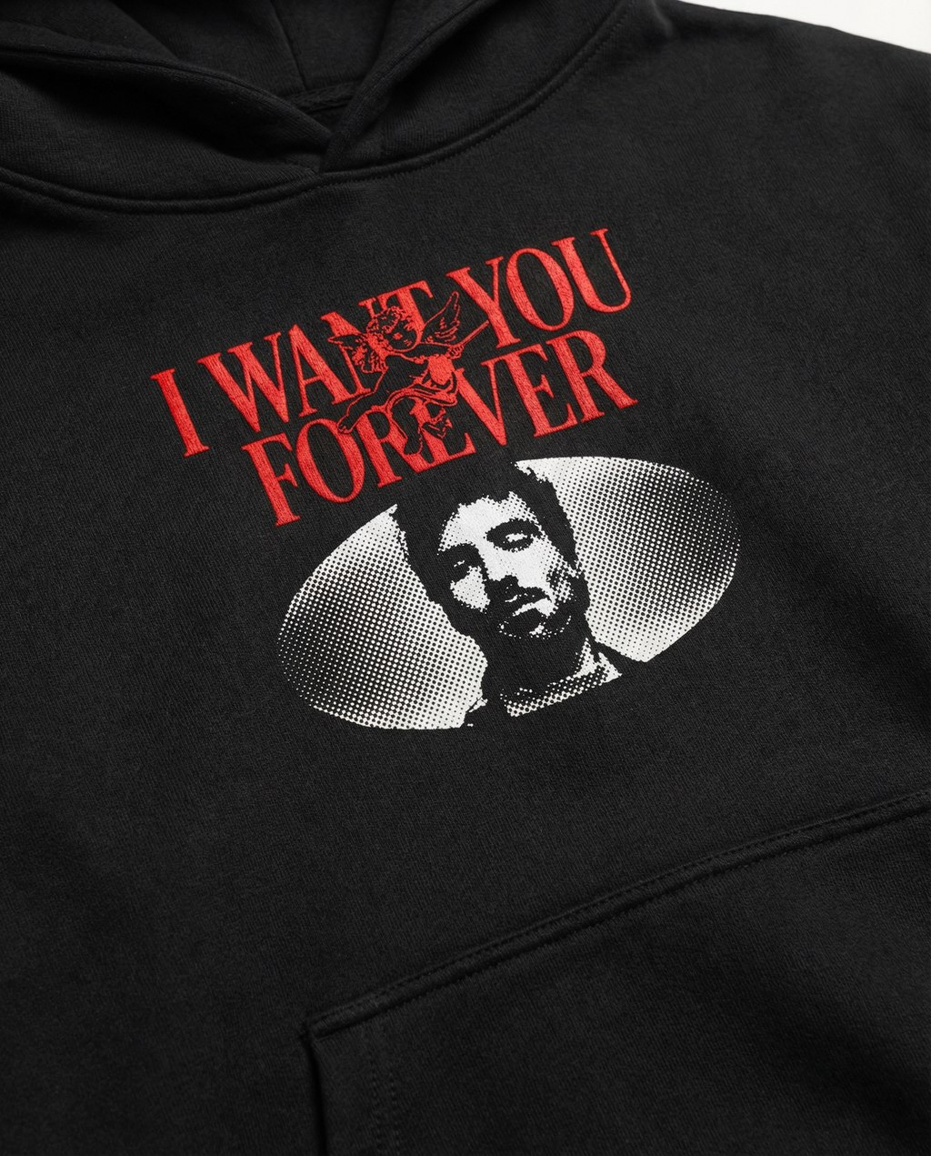 I WANT YOU FOR EVER HOODIE ( BLACK )
