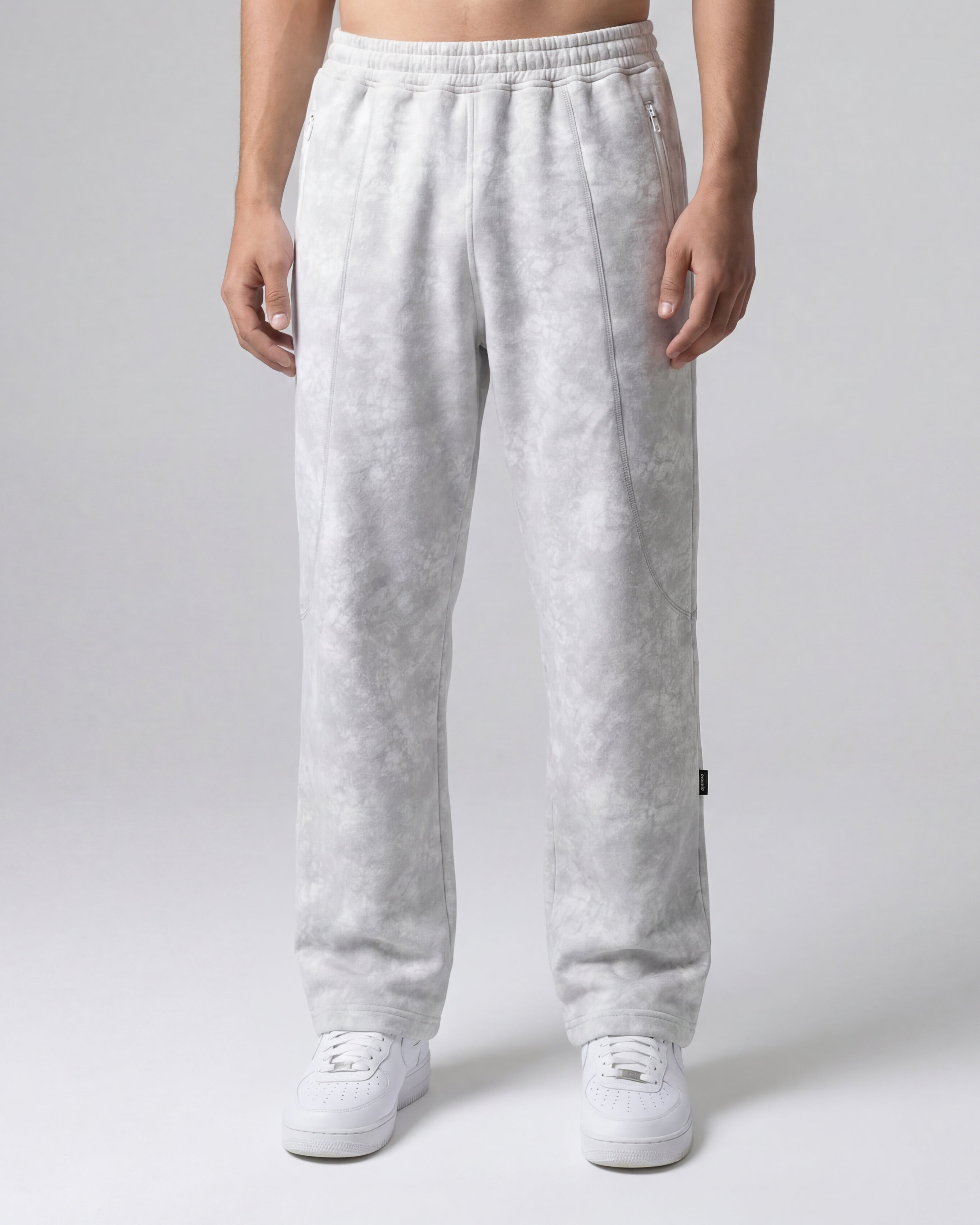 COMF® THUNDER White Cotton Joggers ( Limited Edition )