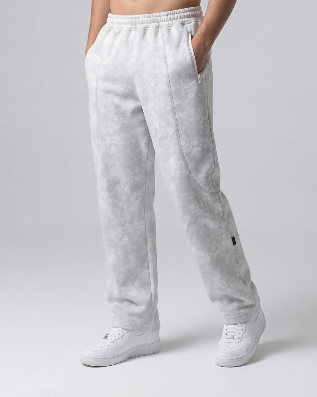 COMF® THUNDER White Cotton Joggers ( Limited Edition )