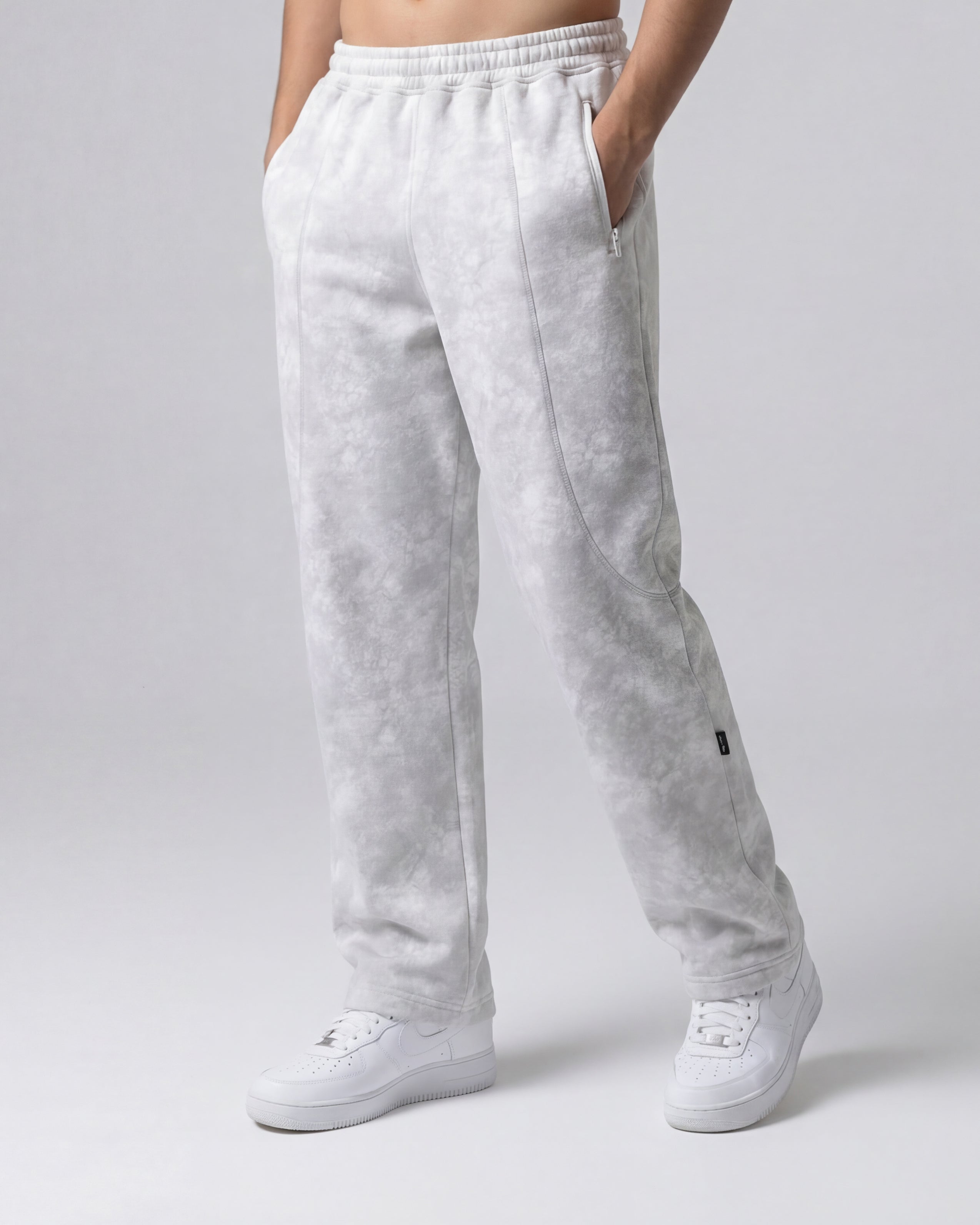 COMF® THUNDER White Cotton Joggers ( Limited Edition )