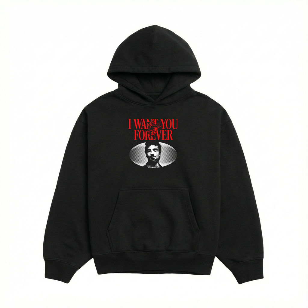 I WANT YOU FOR EVER HOODIE ( BLACK )
