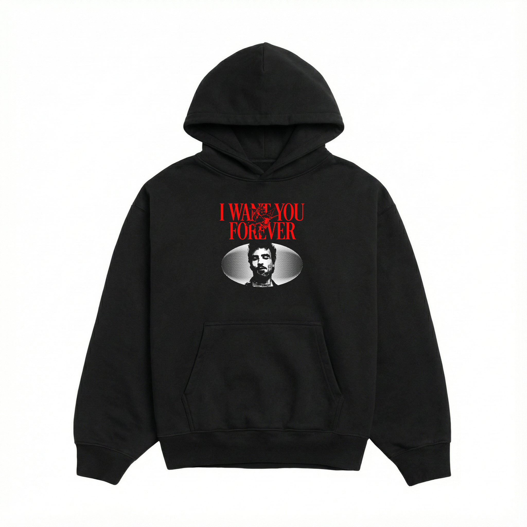I WANT YOU FOR EVER HOODIE ( BLACK )